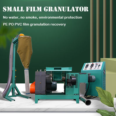 Granulateur de plastique à basse température Granulation de film plastique de recyclage 11KW pe,po,pvc,eva,ps